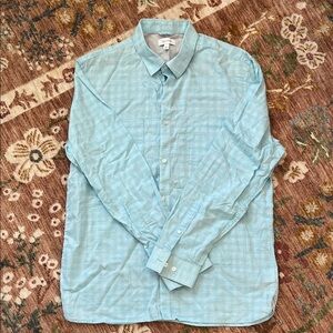 Calvin Klein Aqua Button Down Shirt